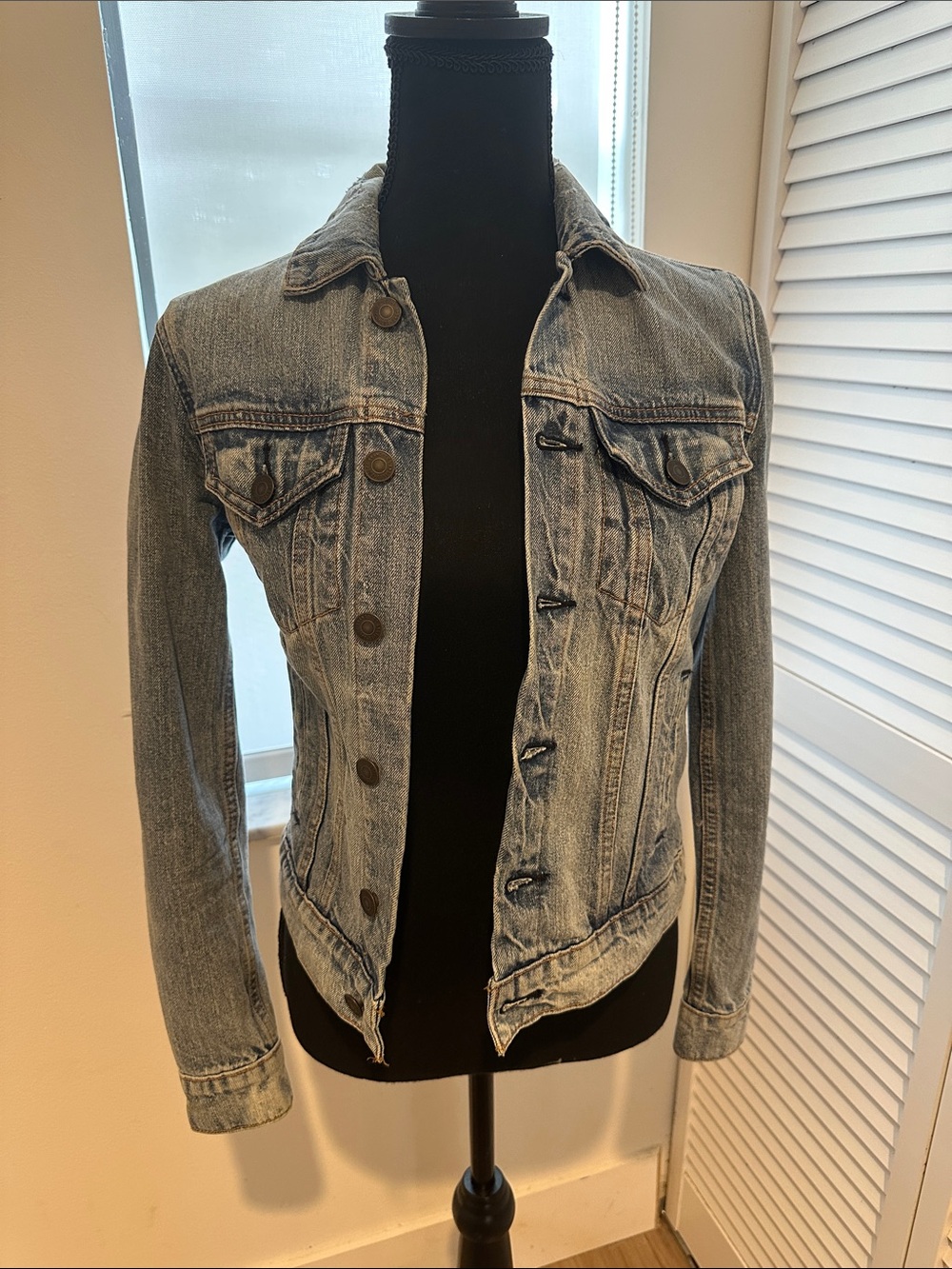 Lucky Brand Faded Light Blue Denim Jacket